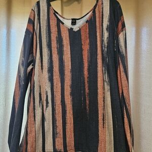 Stylish Striped Long Sleeve Top